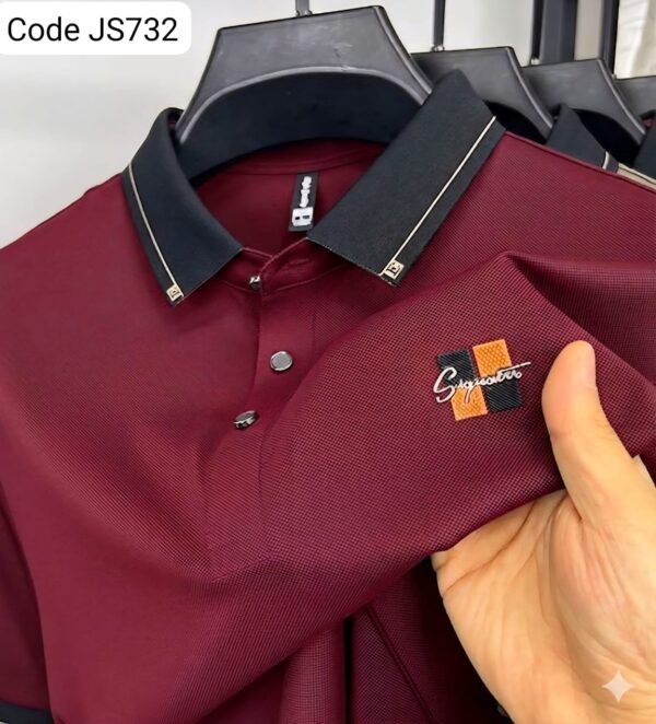 Premium China Fabric Half Sleeve Polo Shirt For Men